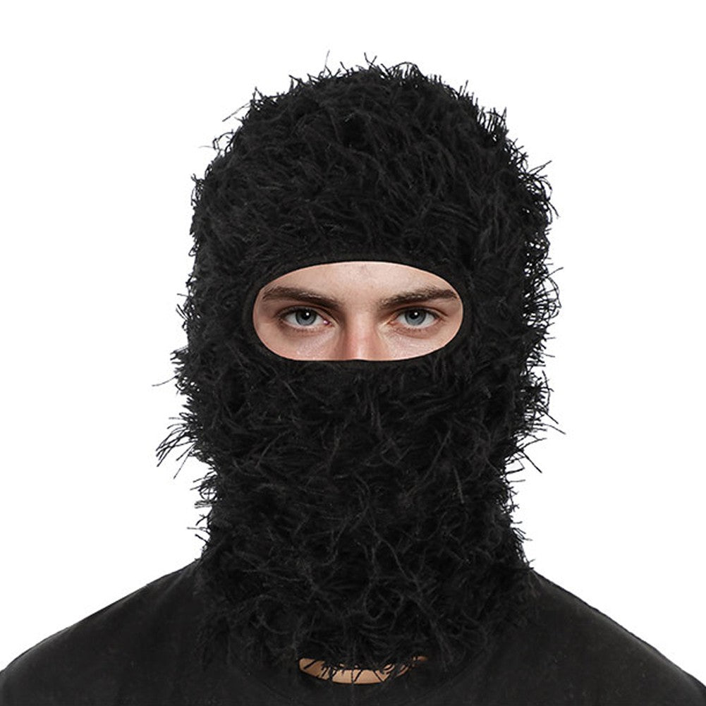 Distressed Full Face Ski Mask Balaclava for Winter Sports and Cosplay