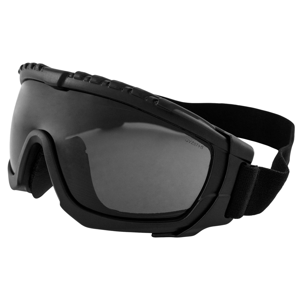 Motorcycle Sunglasses with Black Frames and Green Reflective Lenses