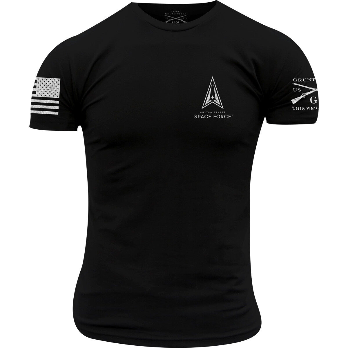 USSF Launch T-Shirt Black for Men and Women - Casual Athletic Tee