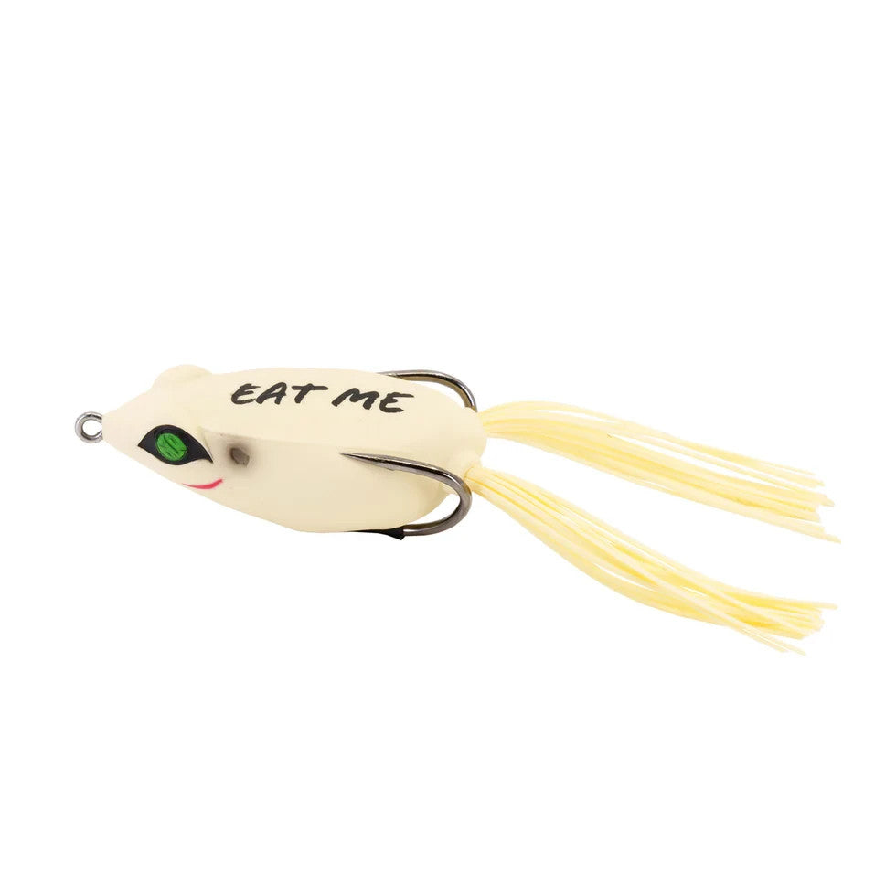 Finesse Topwater Frog Lure - Weedless Hollow Body Fishing Bait with Double Hook