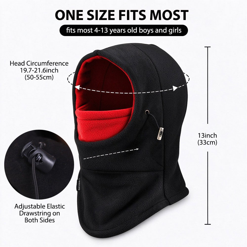 Kids Windproof Balaclava Ski Mask for Children Winter Warm Hat Full Face Cover