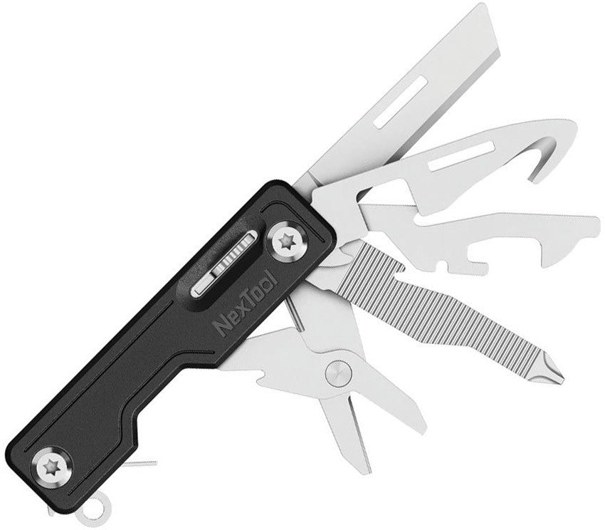 Multi Functional Knife with Black ABS Handles - 7.62cm Compact Tool