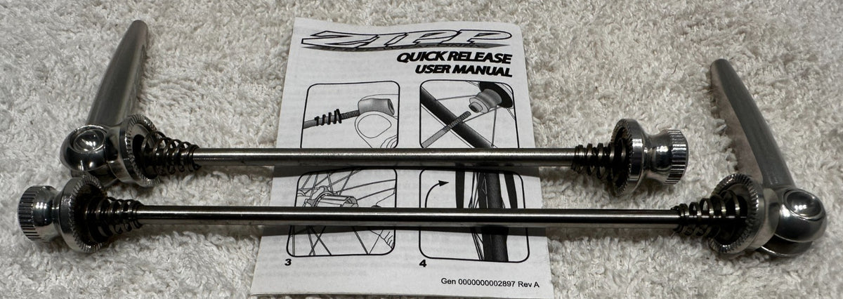 Quick Release Bicycle Skewers Set for Road Bikes - Stainless Steel
