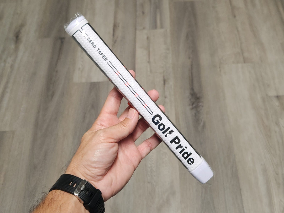 Golf Pride Zero Taper Putter Grip Large Straight Black White Red
