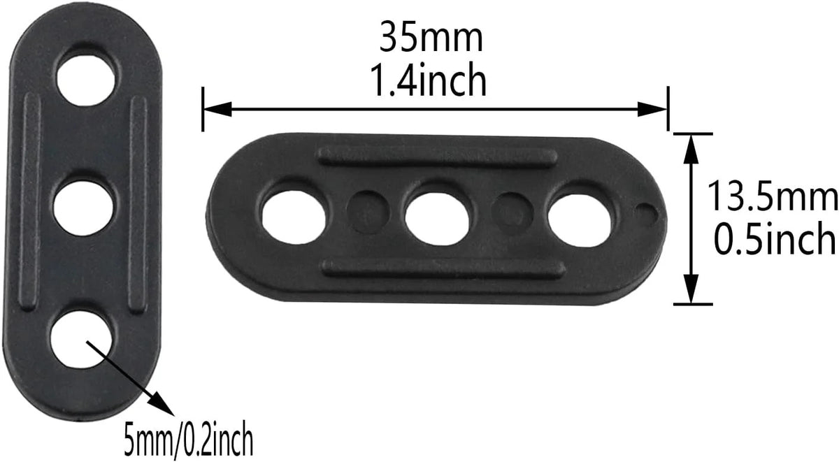 30pcs Tent Rope Buckle Fasteners Plastic Cord Tensioners for Camping and Hiking
