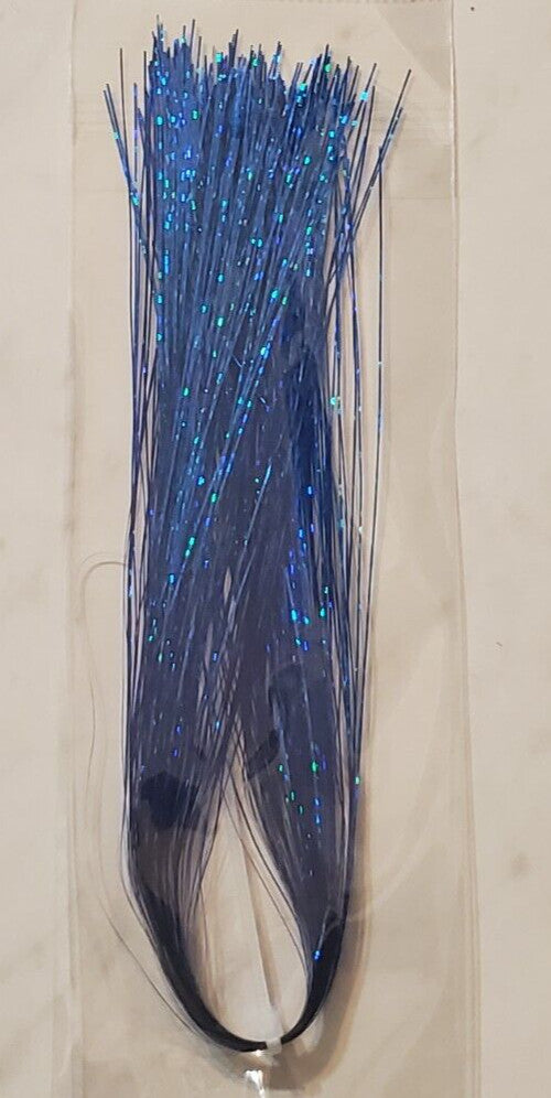 Fly Tying Flashabou - Disco Blue Holographic Tinsel for Flies & Lures