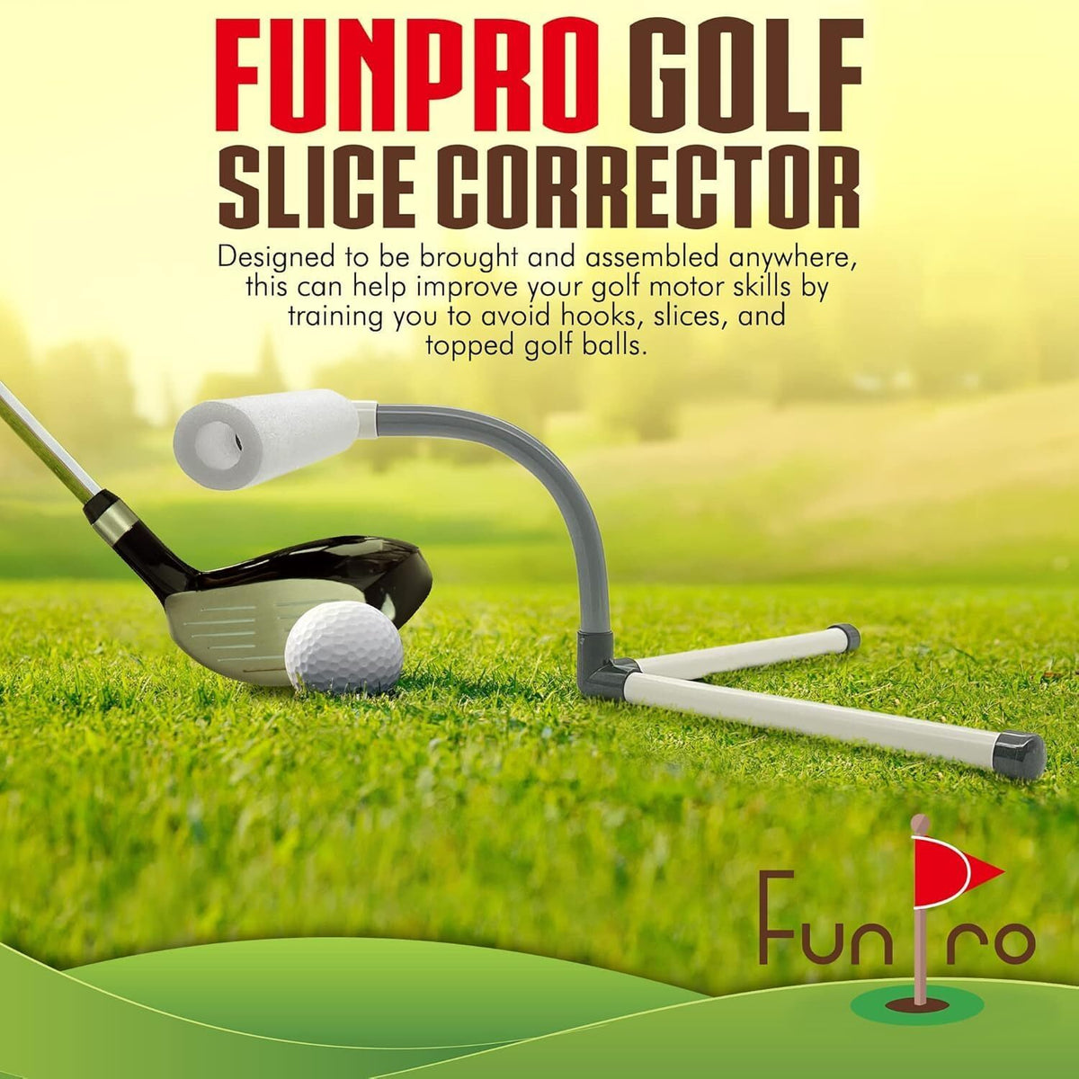 Golf Swing Trainer - Portable Slice Corrector for All Skill Levels