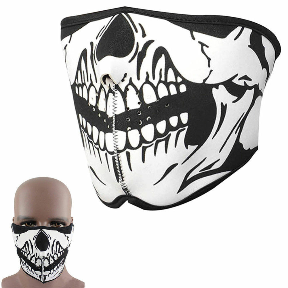 Halloween Skeleton Ghost Skull Face Mask Unisex Balaclava for Outdoor & Cosplay