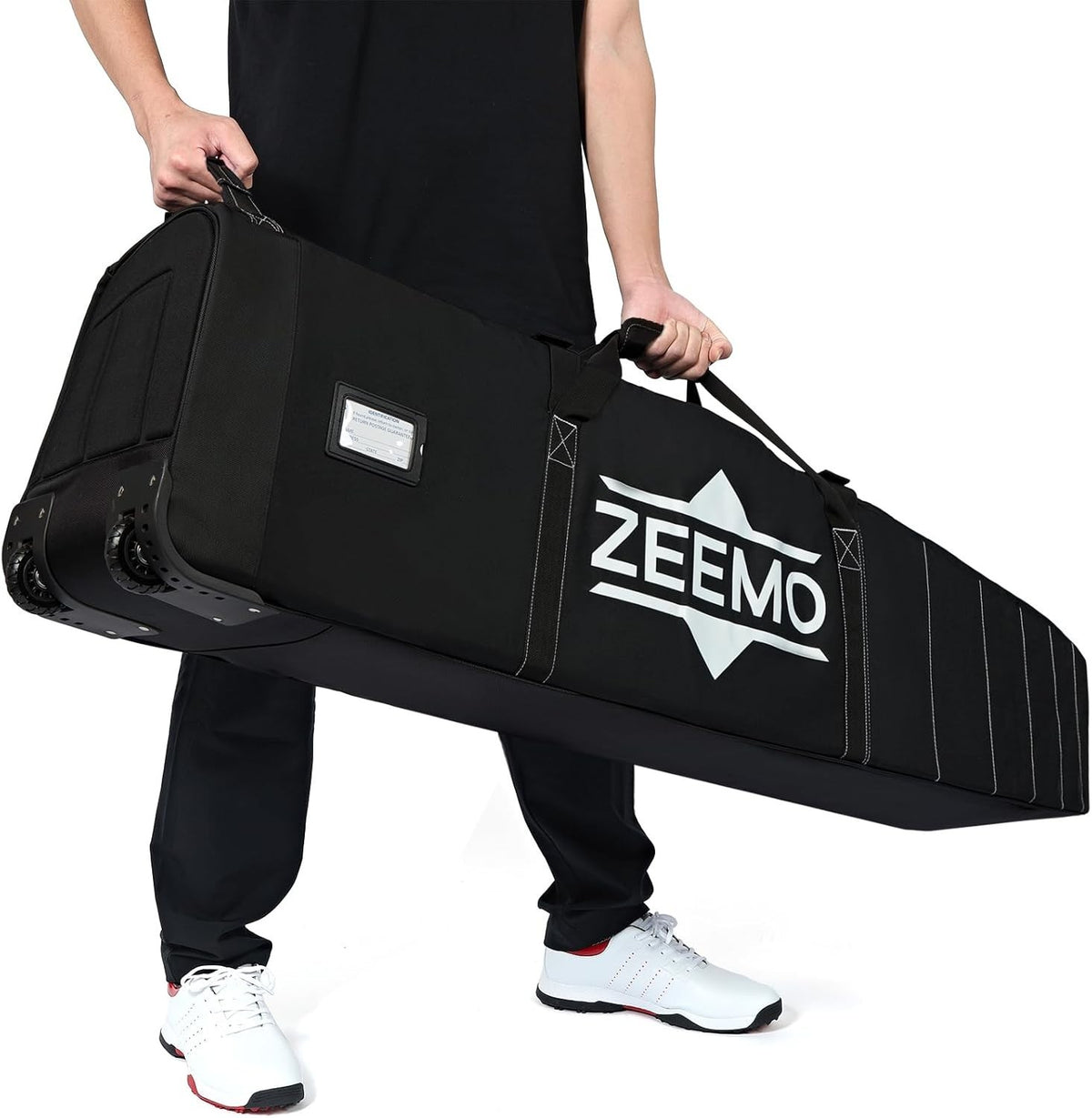 Golf Travel Bag with Wheels Waterproof Luggage Lock & Club Cover