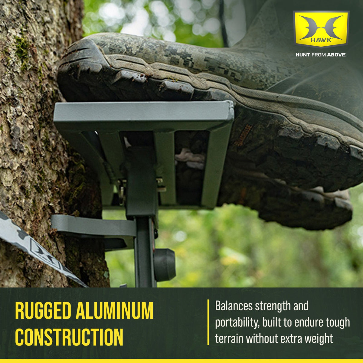 Hawk Helium Small Tree Stand Platform - Lightweight Hunting Gear 10x6"