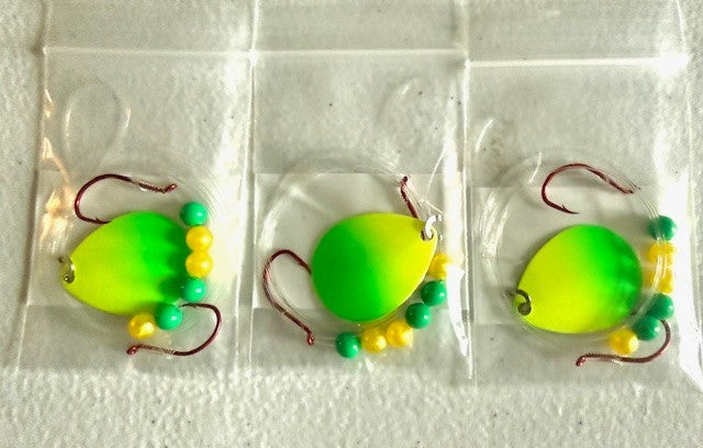 Walleye Crawler Harness Set with 36-Inch Length and #4 Colorado Blade - 30 Pack