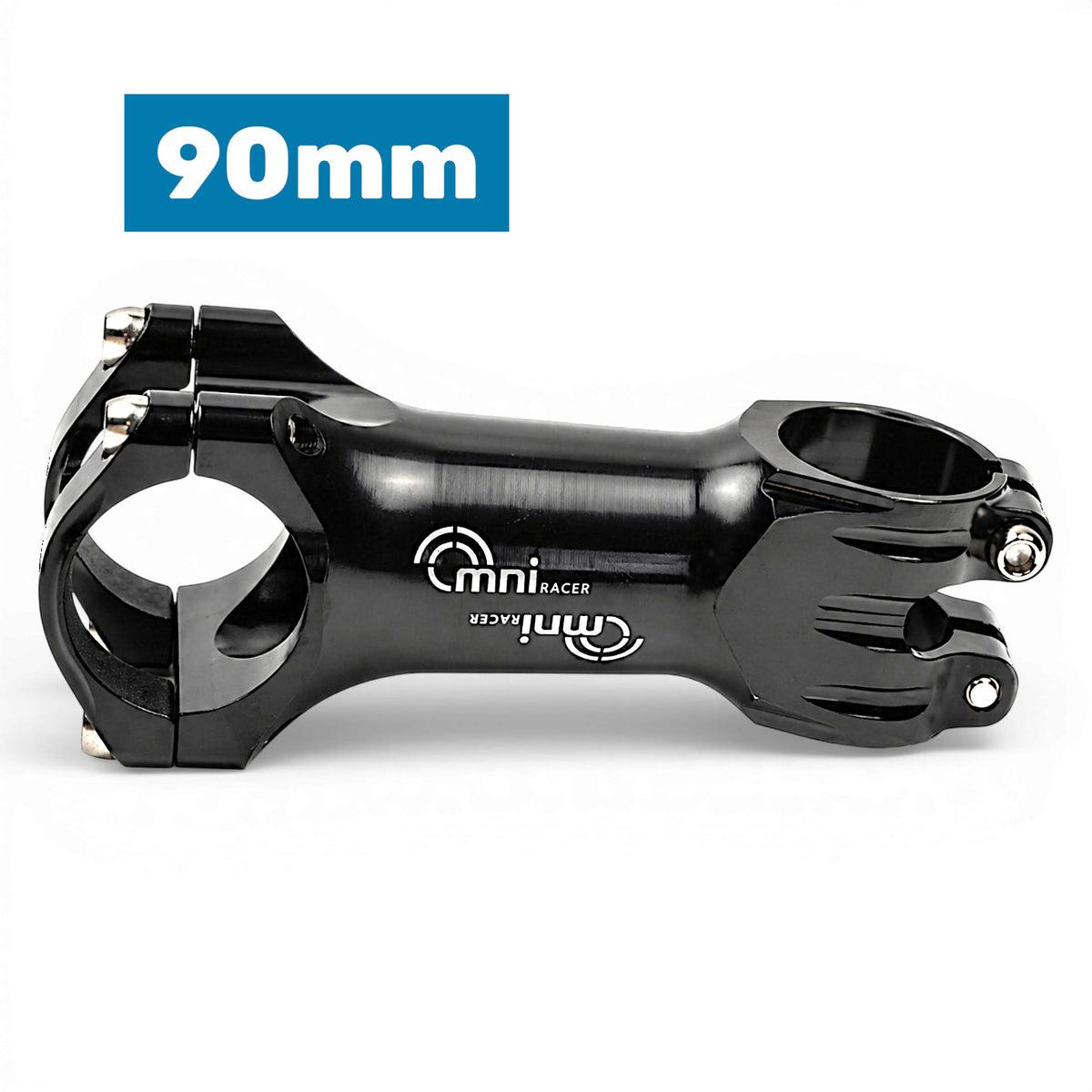 Lightweight Bicycle Handlebar Stem with Titanium Bolts - 31.8mm Black