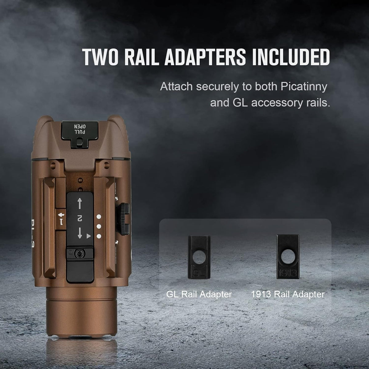 Olight Valkyrie PL-3S 1000 Lumen with Rail Mount - Desert Tan