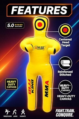 Unfilled Adult Grappling Dummy for MMA BJJ Wrestling & Judo Training