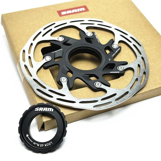 160mm Centerlock Disc Brake Rotor with Lockring for Road Gravel Cyclocross Bikes