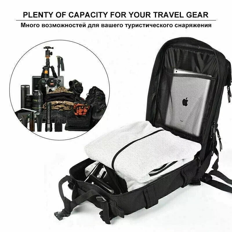30L Military Tactical Backpack Waterproof Camping Hiking Bag Outdoor Travel Rucksack