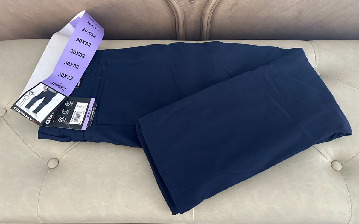 Men's Fleece Lined Pants - Blue, 30x32