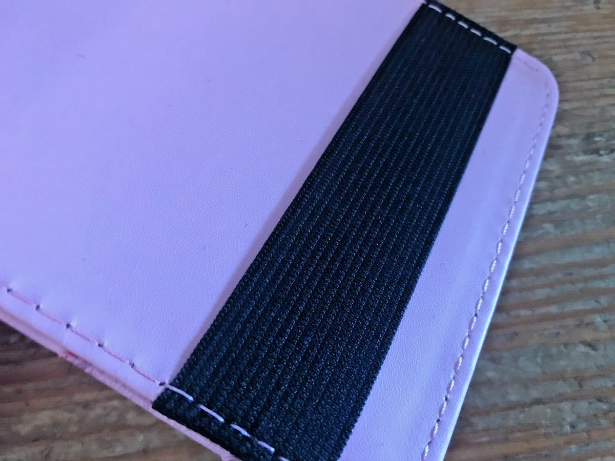 Pink Golf Scorecard Holder with Embroidered Logo - Golf Accessories