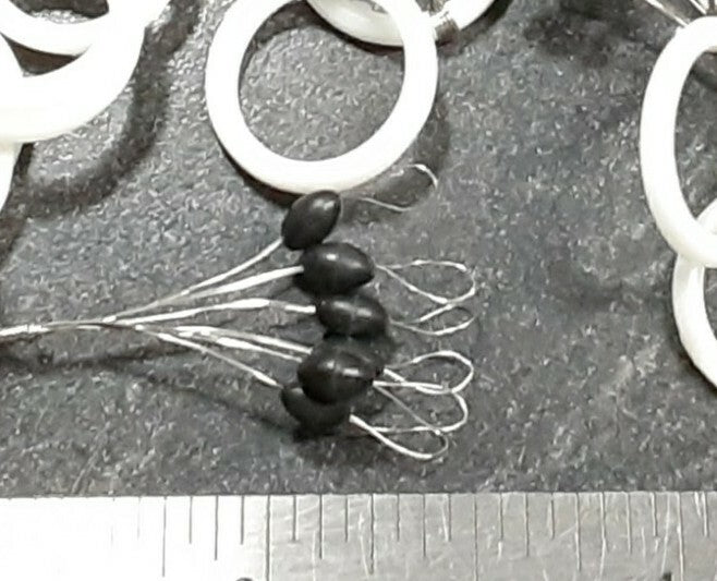 120 Rubber Bobber Stops for Fishing Lines - 20 Rings of 6, Approx. 4mm x 3mm