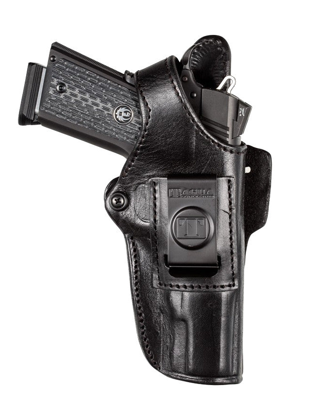 Right Hand Leather 4-in-1 Concealed Carry Holster for Multiple Gun Models