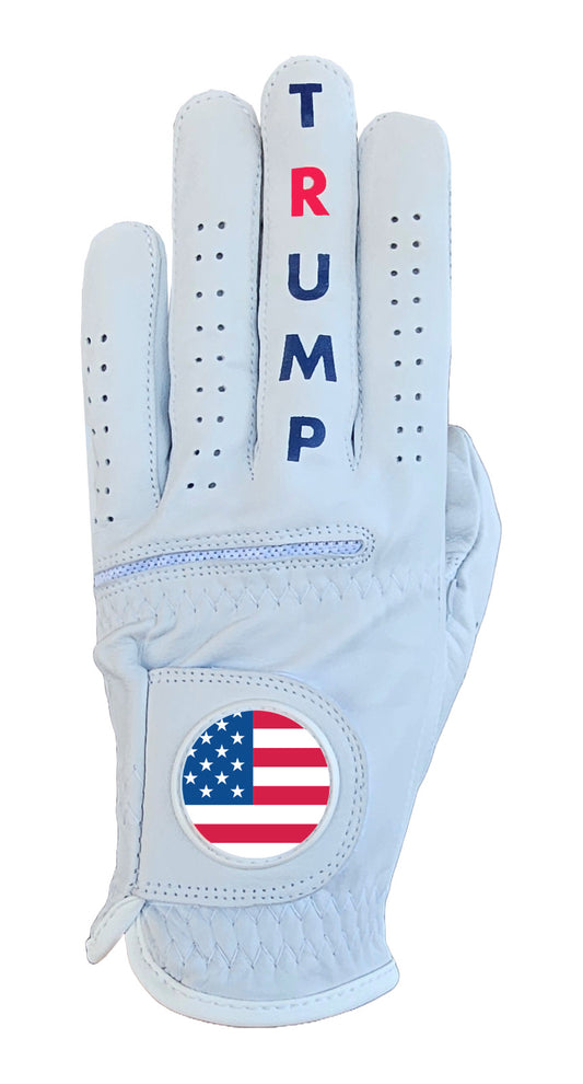 Golf Gloves Men Women 100% Cabretta Leather MAGA Trump Golf Gift