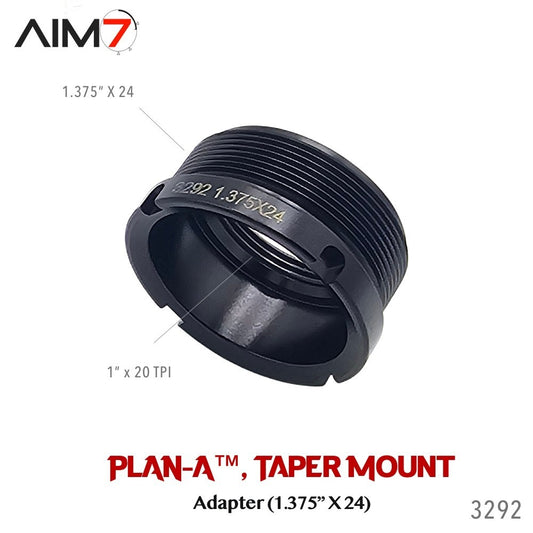 Bicycle Hub Adapter 1.375x24 to Plan A Taper Mount SUS303 Steel