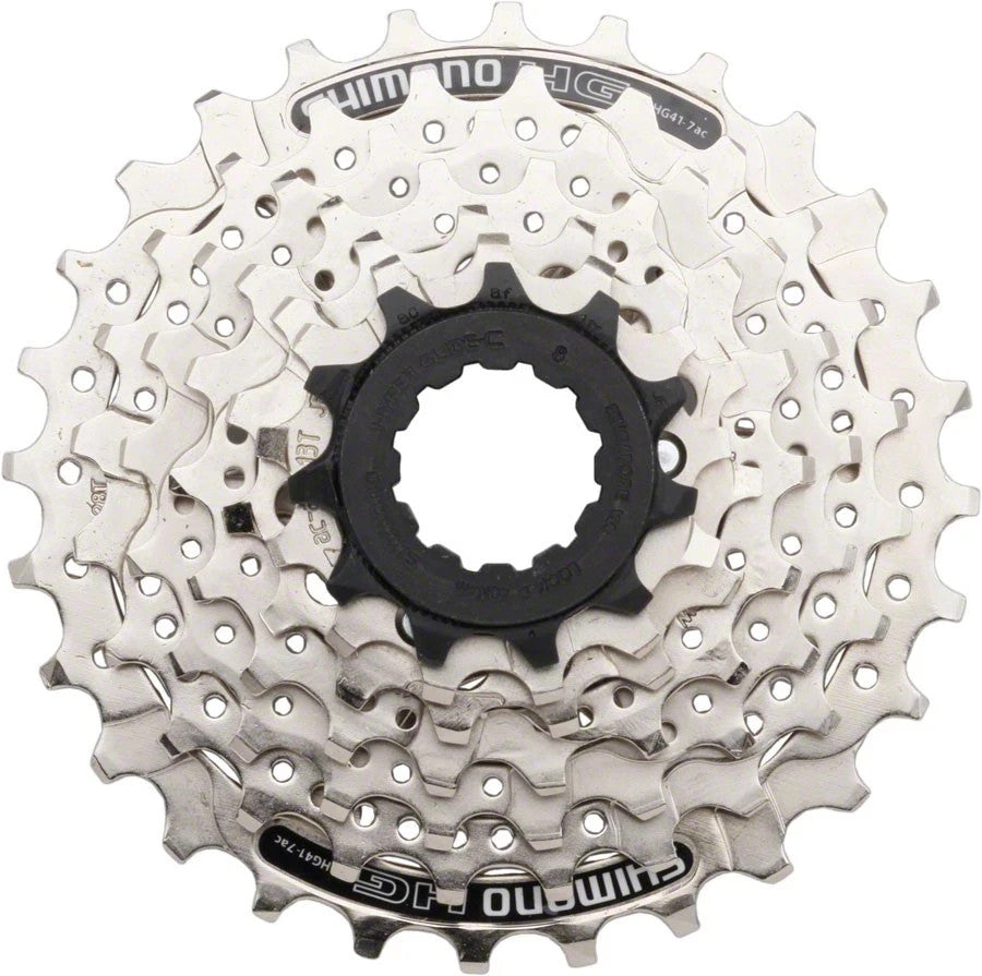 Shimano 7-Speed Cassette 11-28T Silver for Bicycle Drivetrain