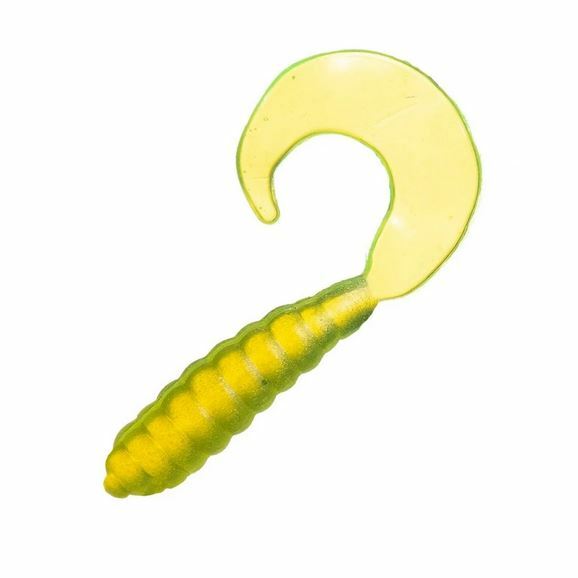 Artificial Soft Plastic Grubs for Fishing - 2 Inch, 100 Pack, Multiple Colors