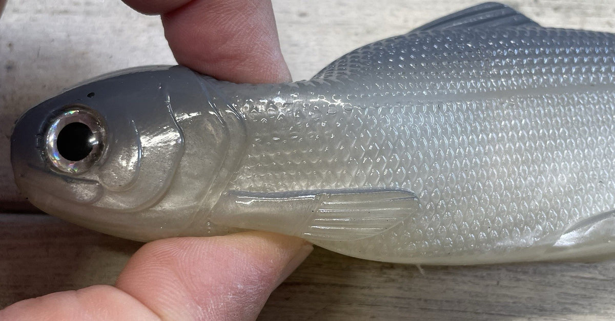 8-Inch Weedless Swimbait Fish Lure Ghost Shad Soft Plastic Bait