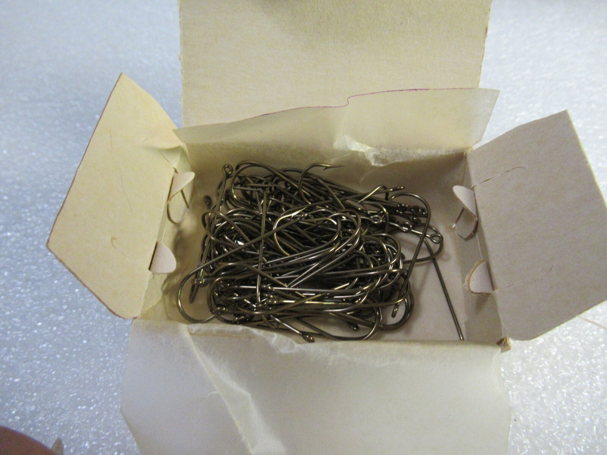 100 Bronze Fishing Hooks Size 4 Long Shank Bait Fly Tying Tackle