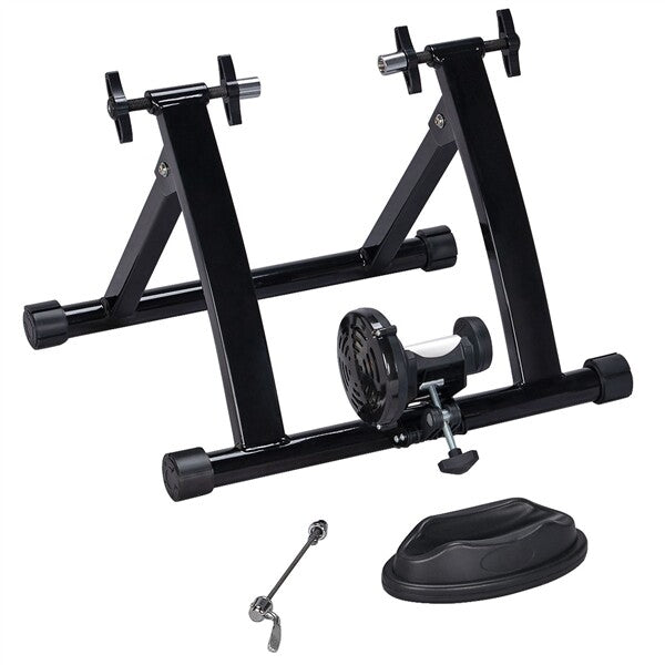 Magnetic Bike Trainer Stand for Indoor Cycling Fitness - Steel, Black