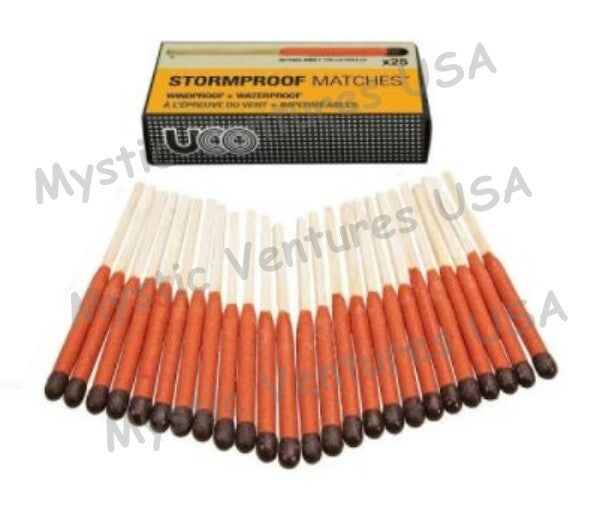 UCO Stormproof Matches with Strikers - Windproof Waterproof Camping & Emergency