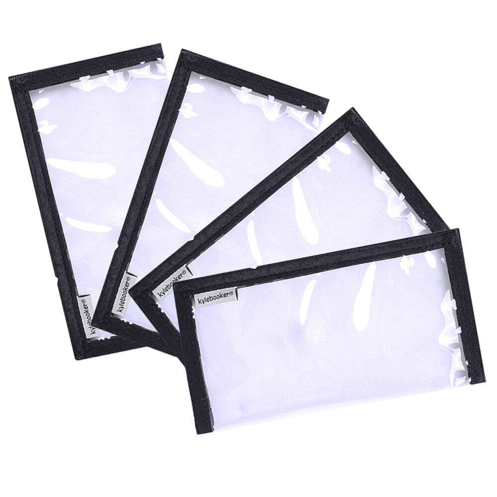 Fishing Lure Wraps PVC Clear Window Protectors - Multiple Sizes, 4-Pack
