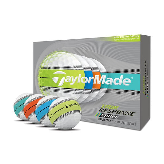 TaylorMade Tour Response Stripe Golf Balls - 2 Dozen Multi Pack