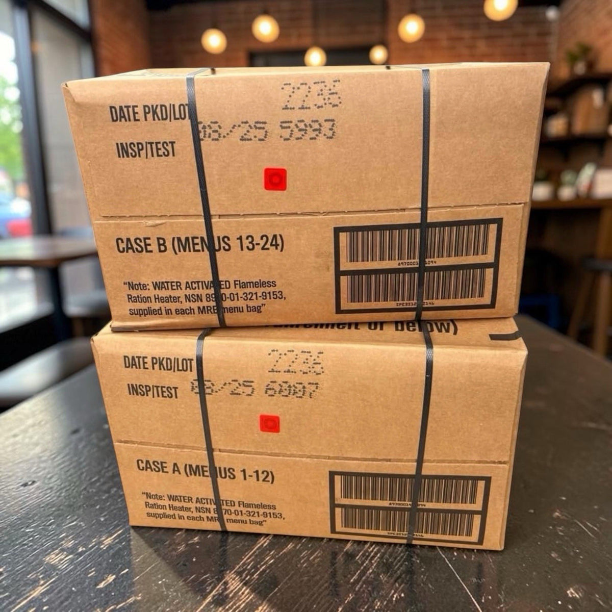 Military Meals Ready-to-Eat (MRE) Case 24 Pack Certified Fresh for Emergency & Outdoor Use