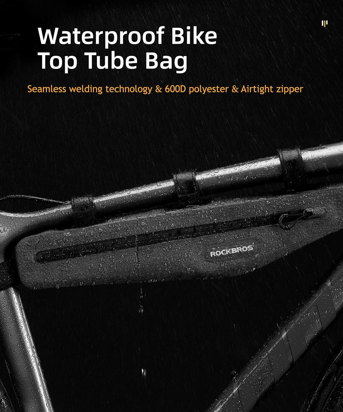 Waterproof Bicycle Frame Bag Triangle Bike Storage Bag 1.5L Capacity