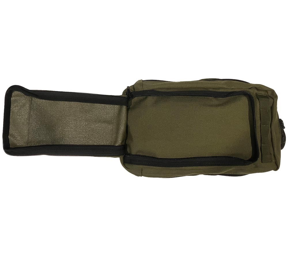 Outdoor Survival Kit Bag with Map Case, Olive Drab - Tactical Gear