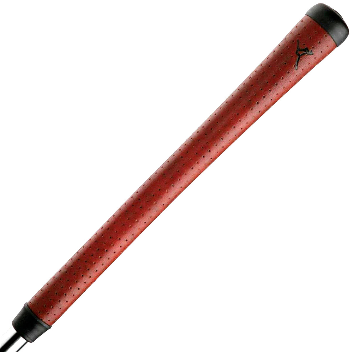 Leather Golf Club Grips - Standard & Midsize, Black & Red, Durable & Comfortable