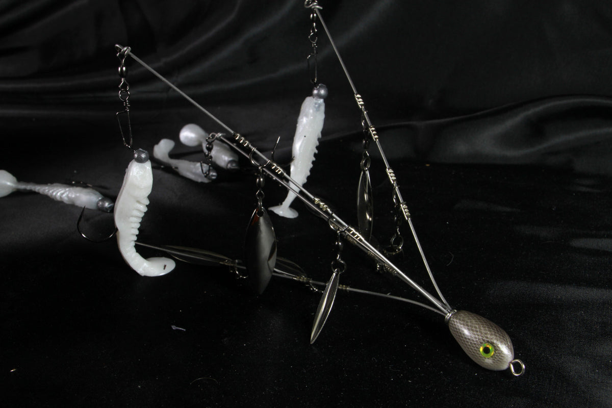 Bladed Bait Ball Alabama Rig - 5 Wire 8 Blades Fishing Lure