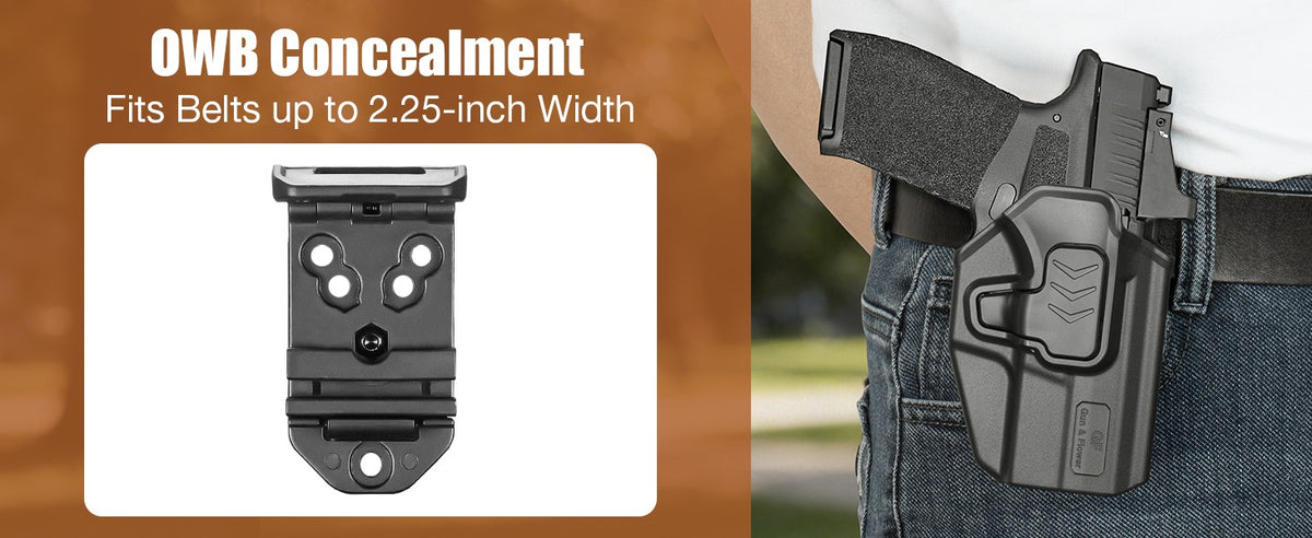 OWB Holster for Springfield Hellcat Pro & RDP - Optic-Ready, Adjustable Retention, Right Hand