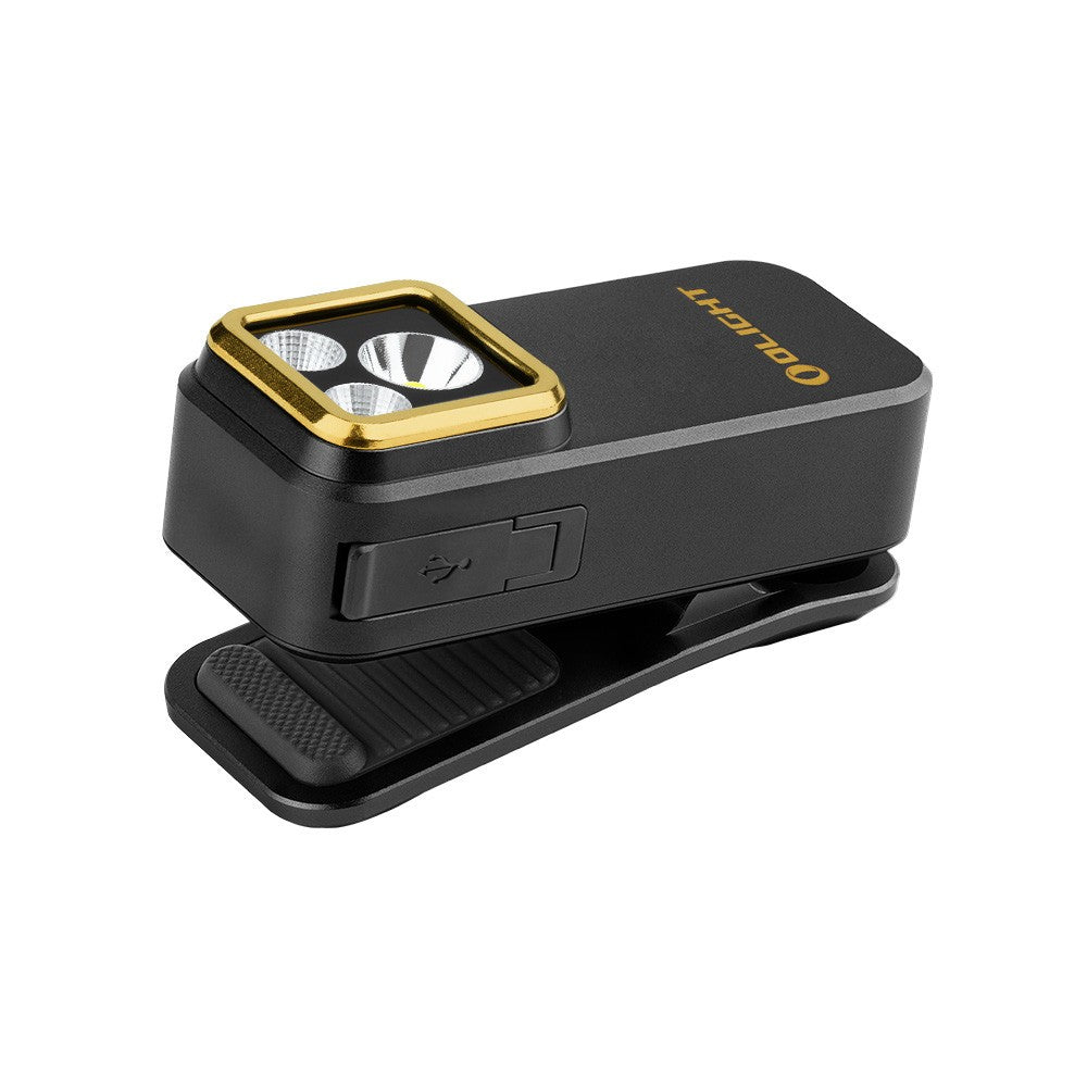 LED Flashlight with UV & RGB Modes, Rechargeable, Clip & Magnetic Mount