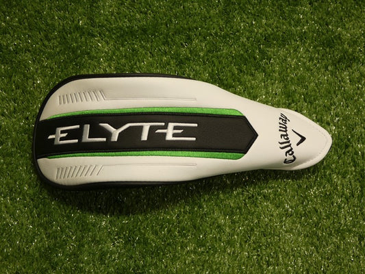 Golf Fairway Wood Headcover - White, Black & Green Protective Cover