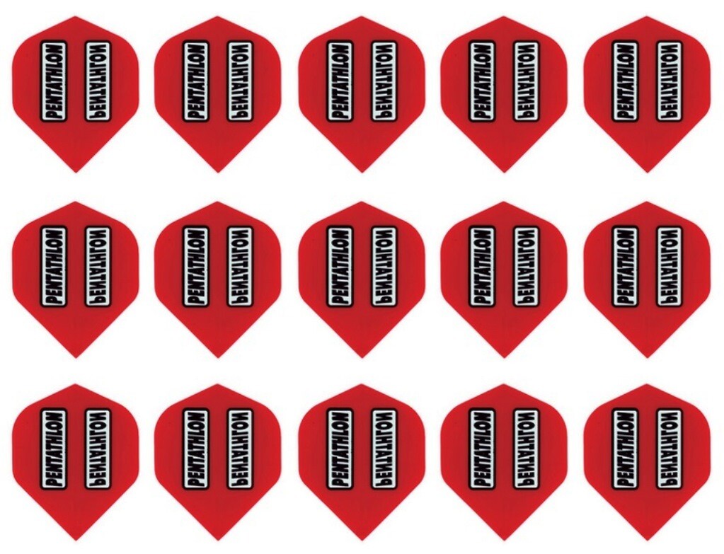 Dart Flights 100 Micron Standard Sets - 5-Pack, Multi-Color