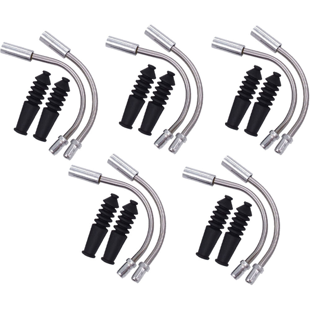 Bike V Brake Noodle Cable Guide Pipe Rubber Boots Set for Bicycle