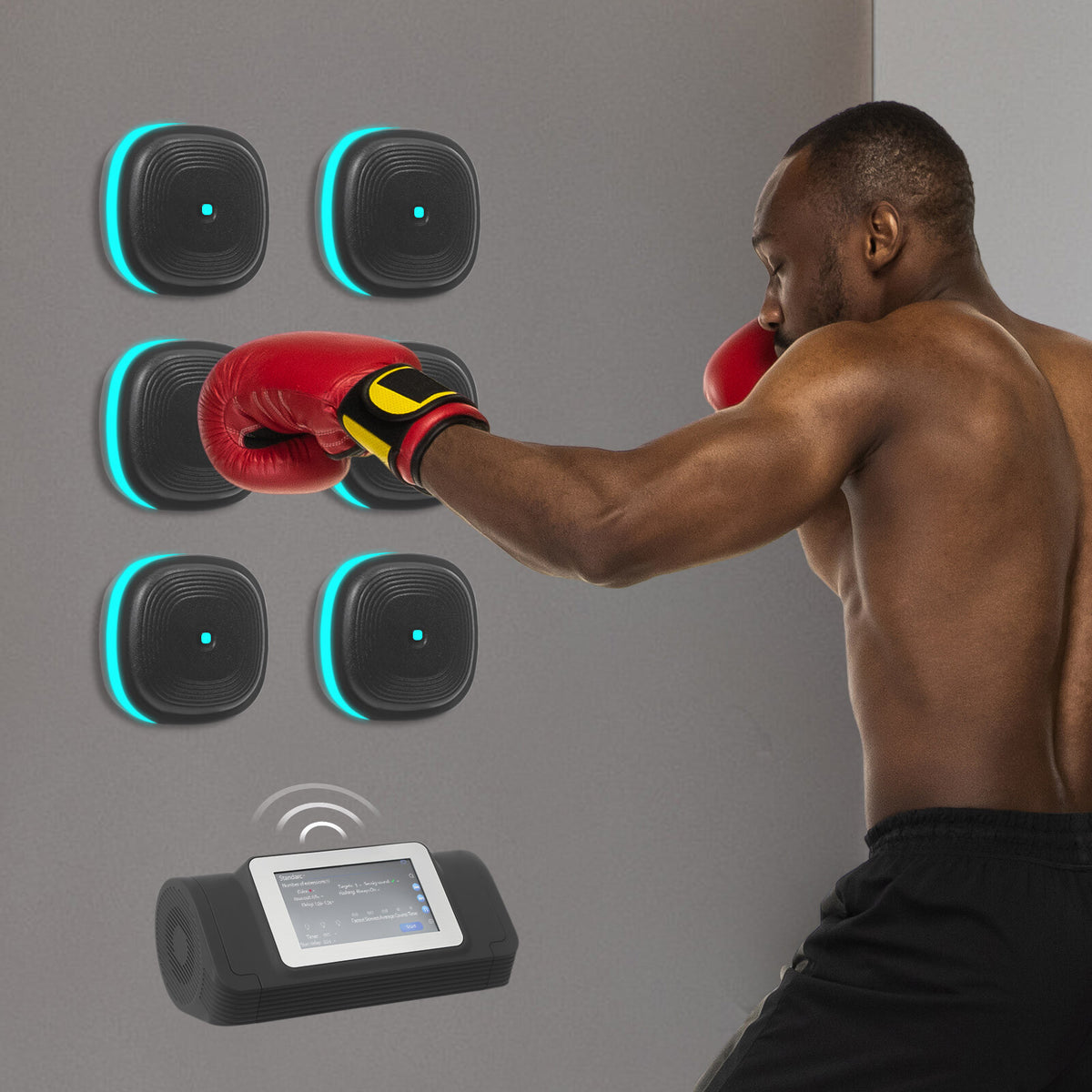Bluetooth Boxing Punching Machine with 6 Targets and Music Training
