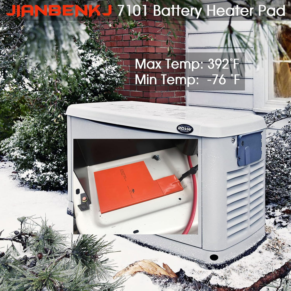 Cold Weather Generator Battery & Oil Heater Kit for Generac 7101 & 7102