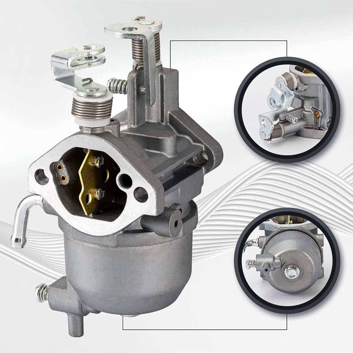 Golf Cart Carburetor Kit for Kawasaki 13HP FJ400D Engines EZGO RXV TXT