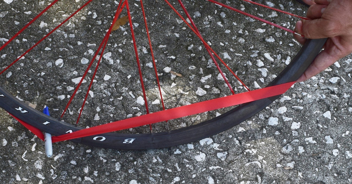 Red Bicycle Rim Strips 700c x 16mm - 2 Pack, Easy Install Alternative to Rim Tape