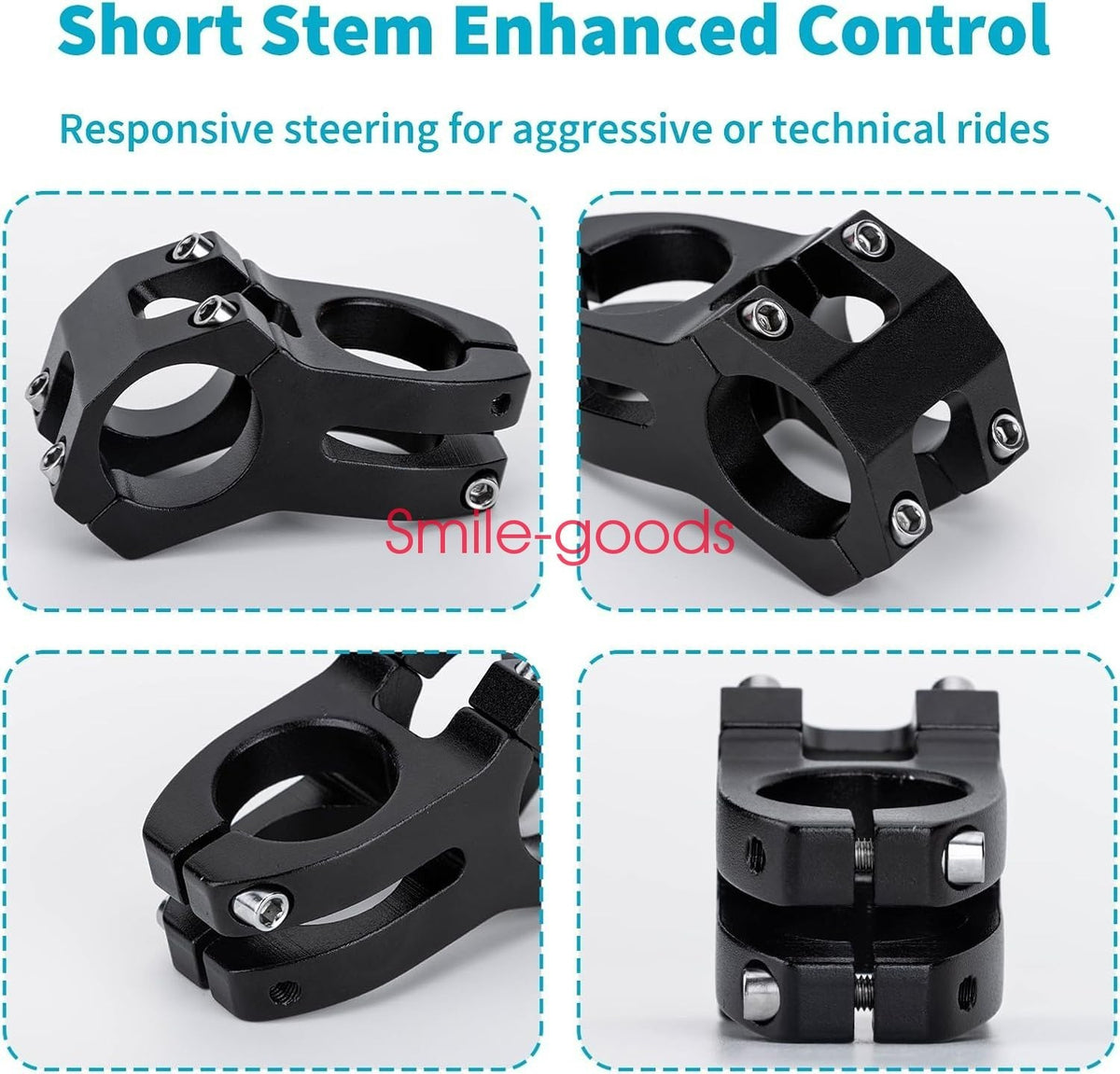 Universal 31.8mm Aluminum Alloy Bicycle Handlebar Stem - MTB & Road Bike