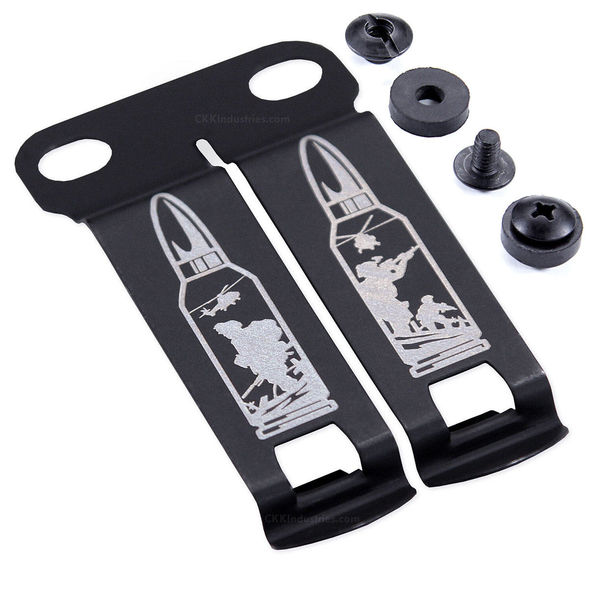 IWB Holster Belt Clips - Monoblock Attachment for 1.5-Inch Belts, Multiple Finish Options